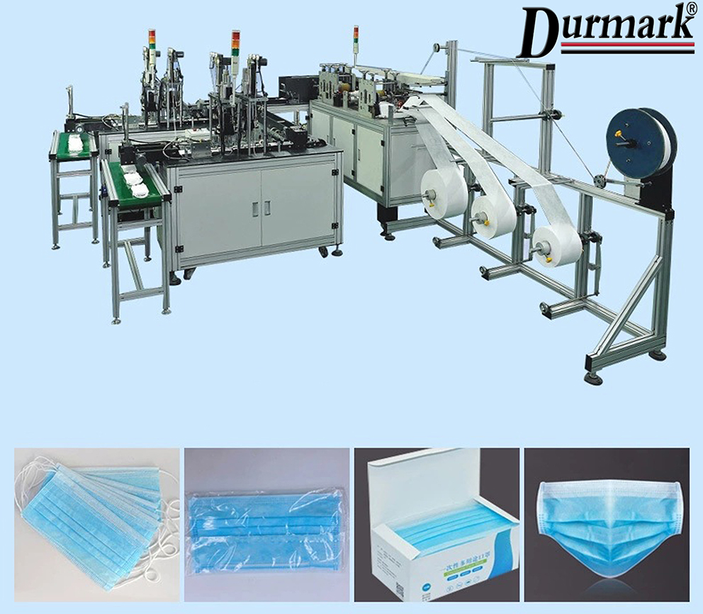 twins mask machine! !Fully Automatic 1 to 2 Disposable Medical Surgical Face Mask Machine